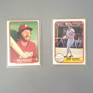 MIKE SCHMIDT 81 82 FLEER
